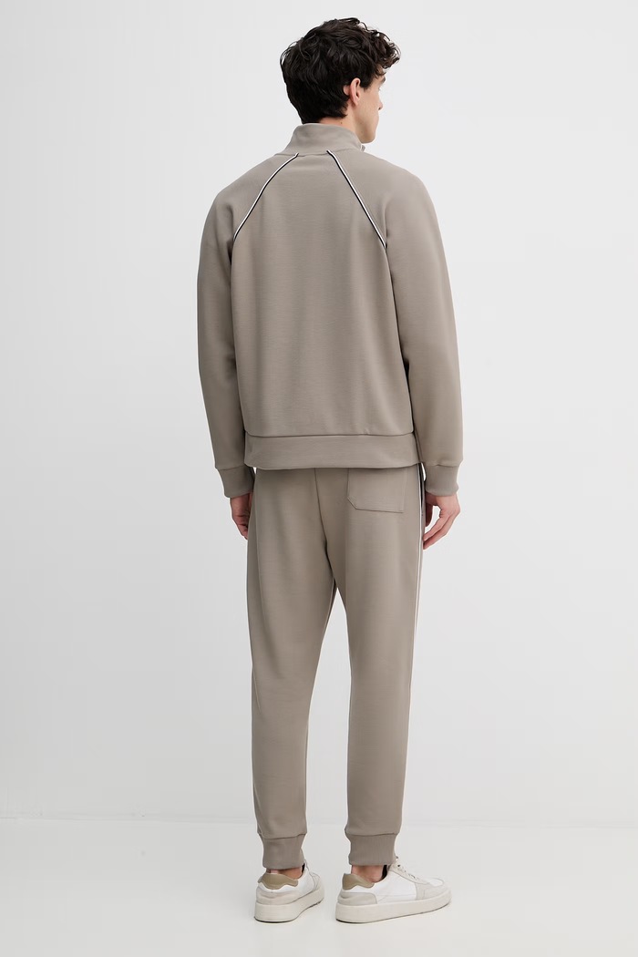 Спортен комплект мъжки от памук SW_Tracksuit Set BOSS Green 50555906 кафяв
