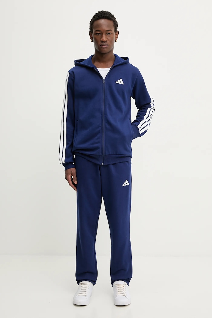 Φόρμα adidas πλεκτό ύφασμα μπλε JY7722