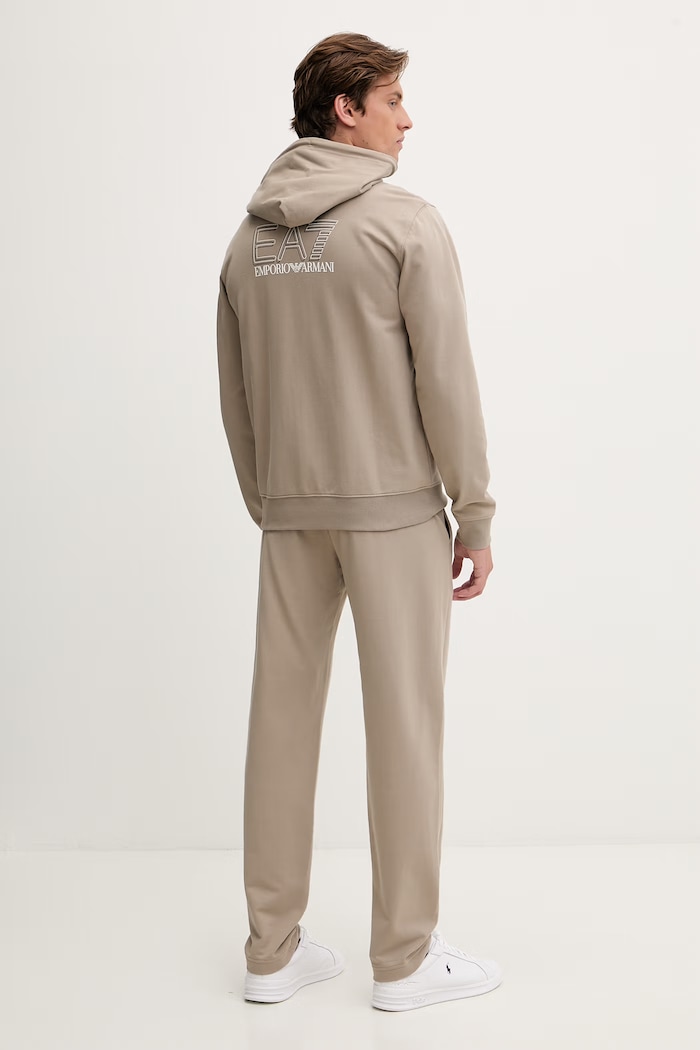 Îmbrăcăminte EA7 Emporio Armani compleu de trening pentru bărbați AF13512.7M001319 bej