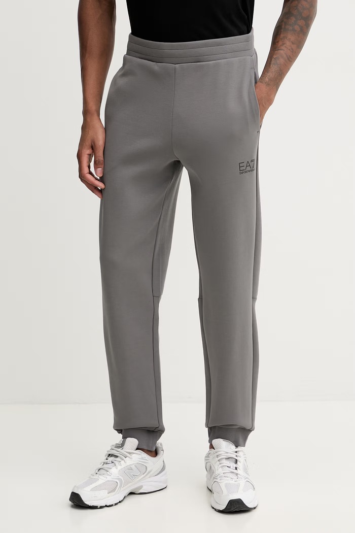 Дрехи EA7 Emporio Armani спортен комплект мъжки с памук AF20845.7M001602 сив