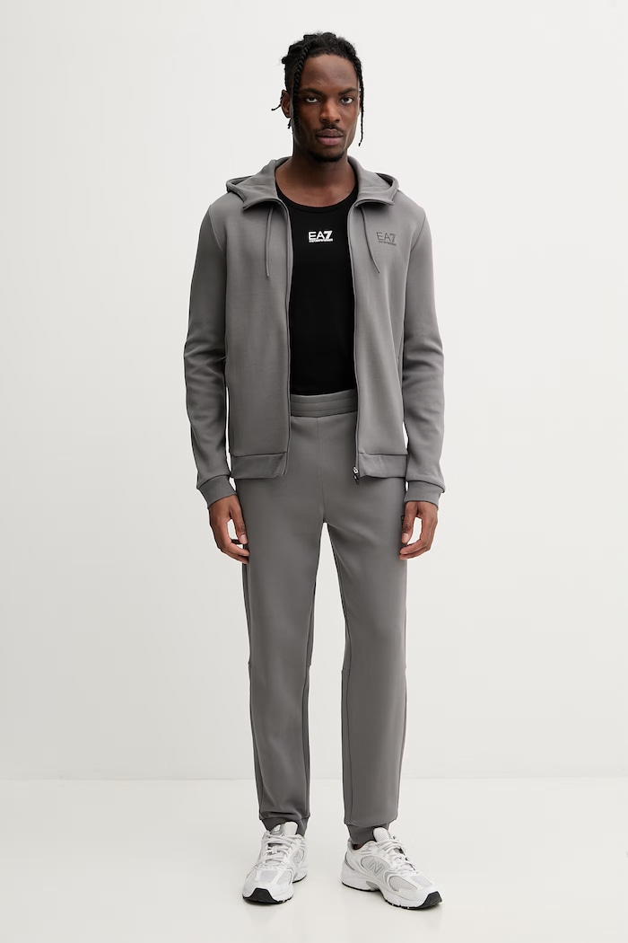 EA7 Emporio Armani спортен комплект мъжки с памук AF20845.7M001602 сив