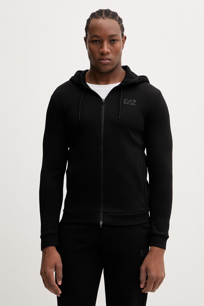 EA7 Emporio Armani tepláková súprava pánska s bavlnou AF20845.7M001602 čierna SS26