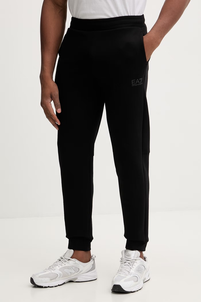 EA7 Emporio Armani tepláková súprava pánska s bavlnou čierna AF20845.7M001602