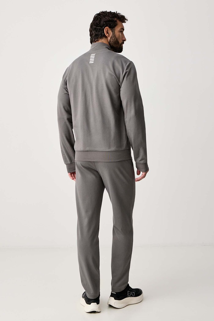 EA7 Emporio Armani Dres męski bawełniany PJVRZ.8NPV61 szary SS26