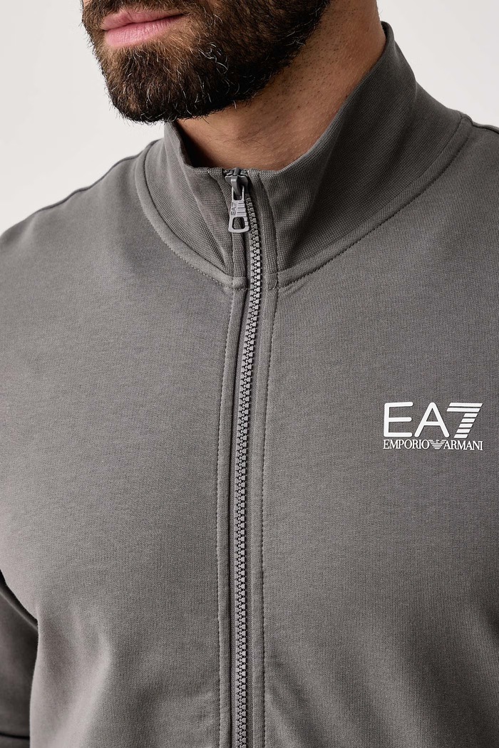 Dres męski bawełniany EA7 Emporio Armani szary PJVRZ.8NPV61