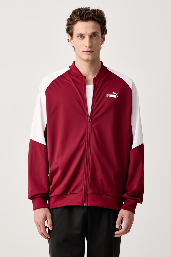 Puma Compleu de trening pentru bărbați Poly baseball suit 691764 burgundia SS26