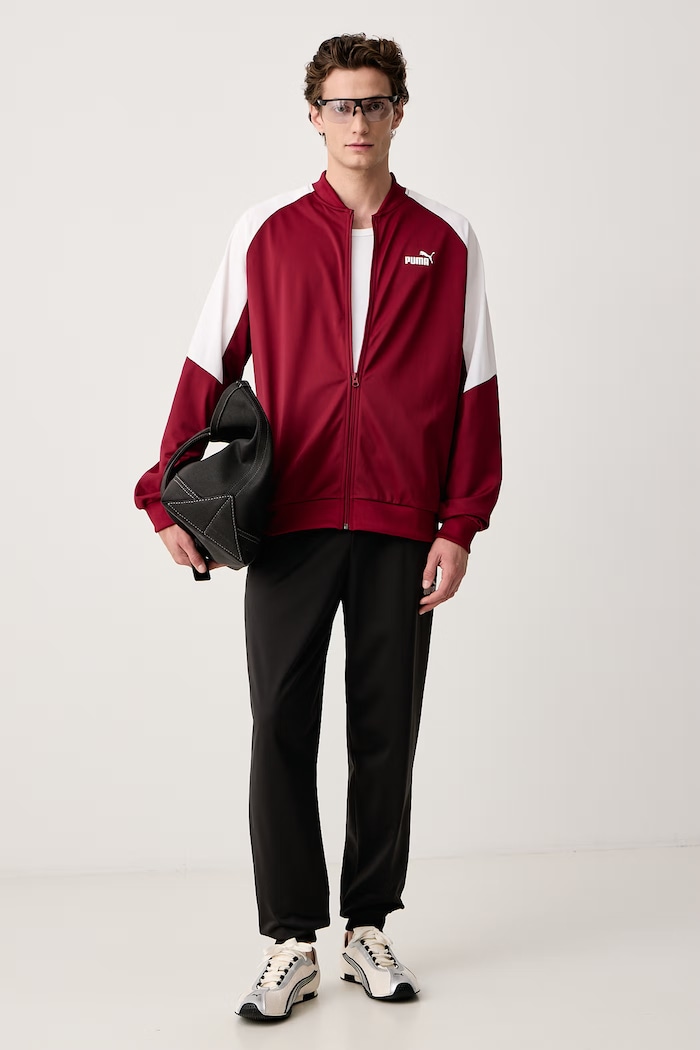 Compleu de trening pentru bărbați Poly baseball suit Puma 691764 burgundia