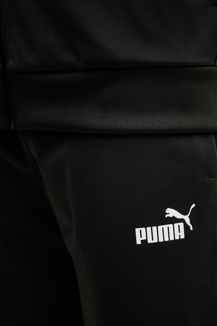 Puma φόρμα ανδρική Hooded Poly suit 691768 μαύρο