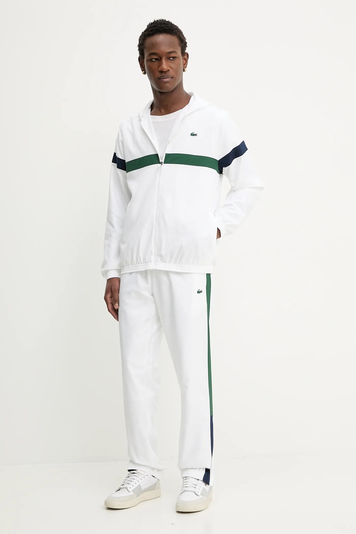 Lacoste melegítő szett sima fehér WH0219