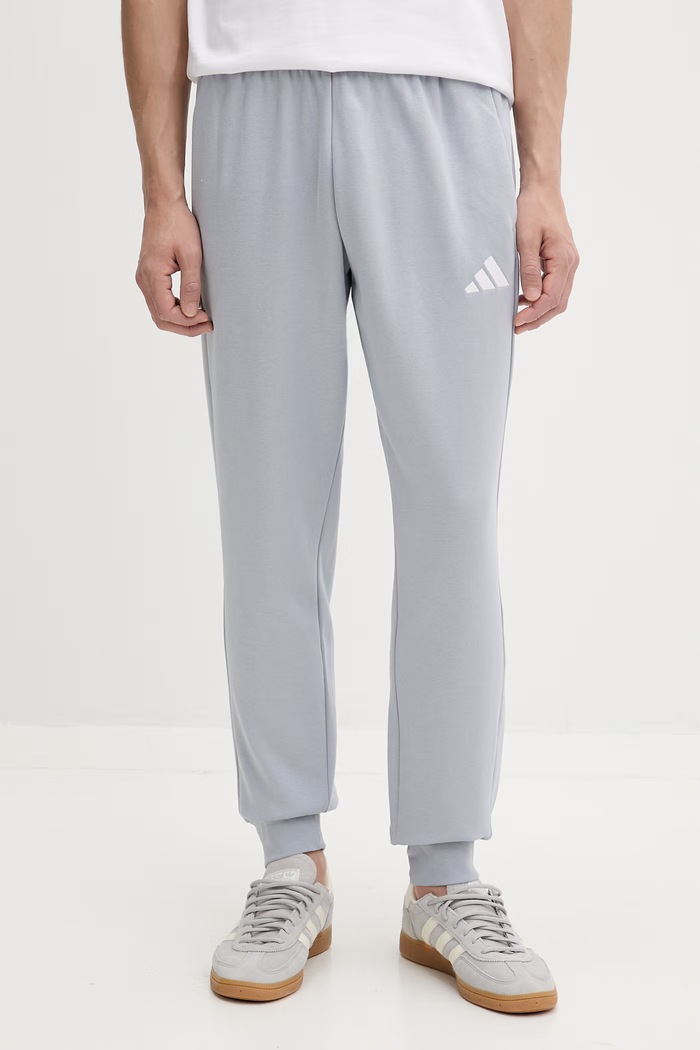 Oblečenie Adidas tepláková súprava pánska s bavlnou KC0698 modrá