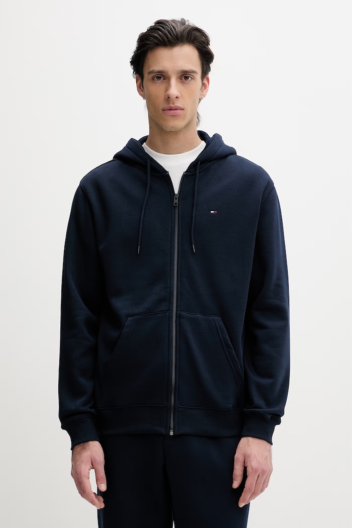 Odzież Tommy Jeans komplet dresowy męski z bawełną DM0DM23281 granatowy