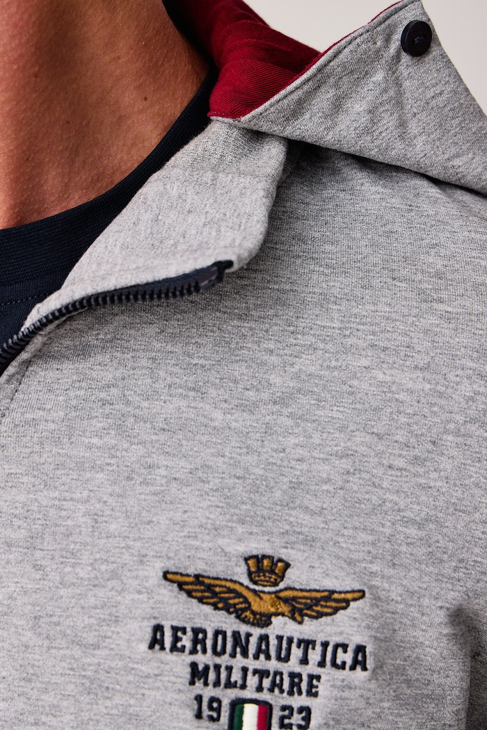 Aeronautica Militare Komplet dresowy męski bawełniany z elastanem TF0108UF00674