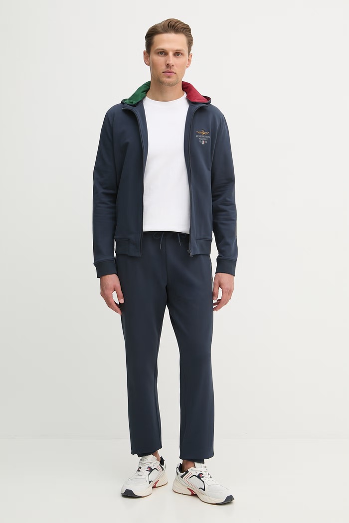 Φόρμα Aeronautica Militare με ελαστάν σκούρο μπλε TF0108UF00674
