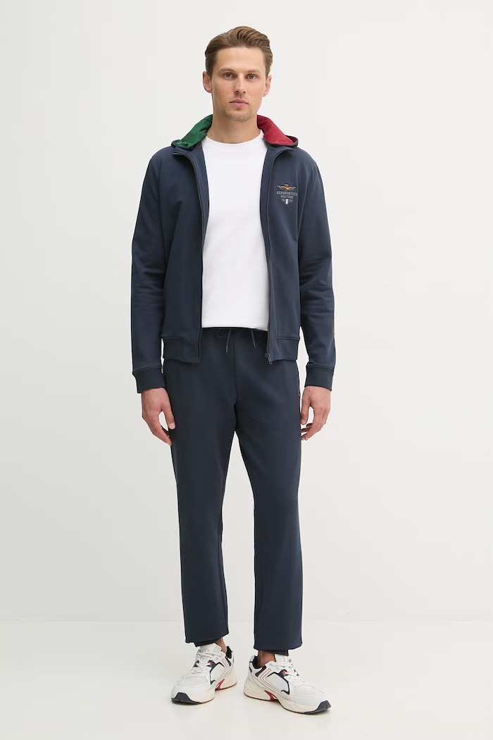 Φόρμα Aeronautica Militare με ελαστάν σκούρο μπλε TF0108UF00674
