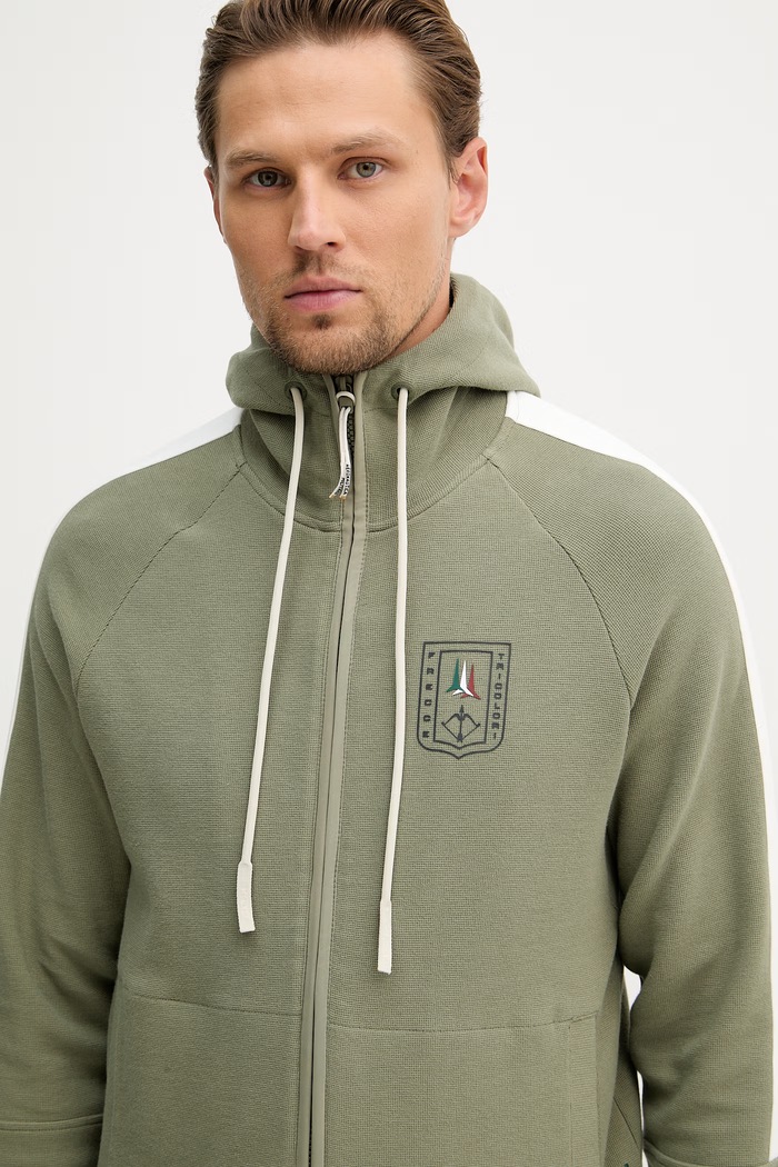 Aeronautica Militare Teplákové pánske bavlnené s elastanom TF0114UF00680 zelená
