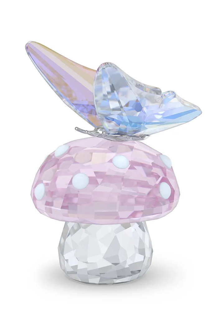 Swarovski figurină în picioare din sticlă de cristal Ariana Grande x Swarovski roz 5750817