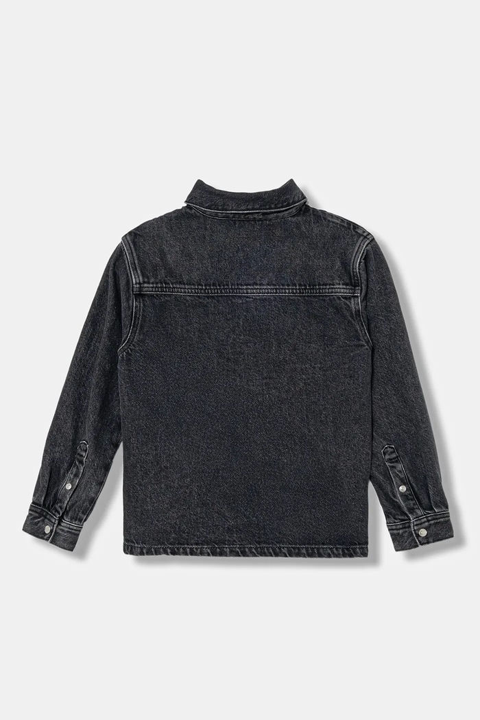 Detská riflová košeľa Calvin Klein Jeans IB0IB02624.128.176.PPY2 čierna SS26