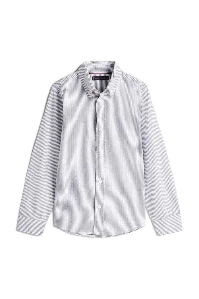 Dječja košulja Tommy Hilfiger KB0KB09605.128.176.PPY2 plava SS26