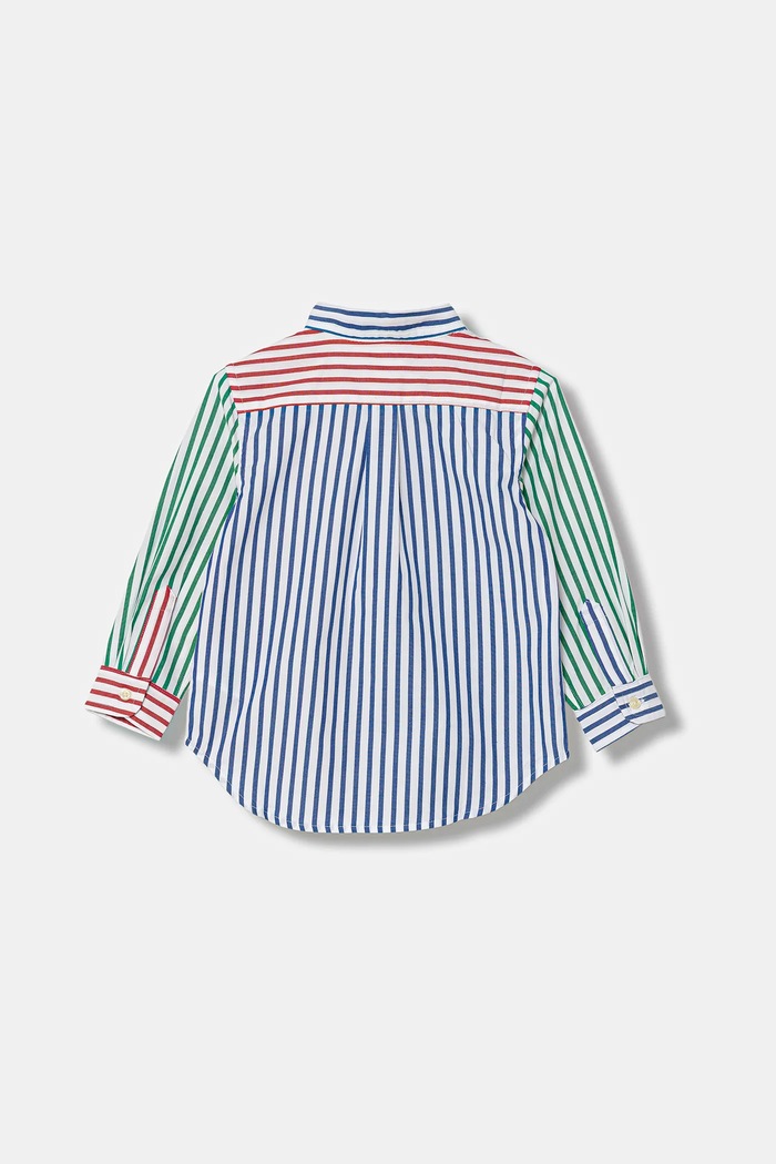 Polo Ralph Lauren cămașă din bumbac pentru bebeluși 320A96282001 multicolor SS26