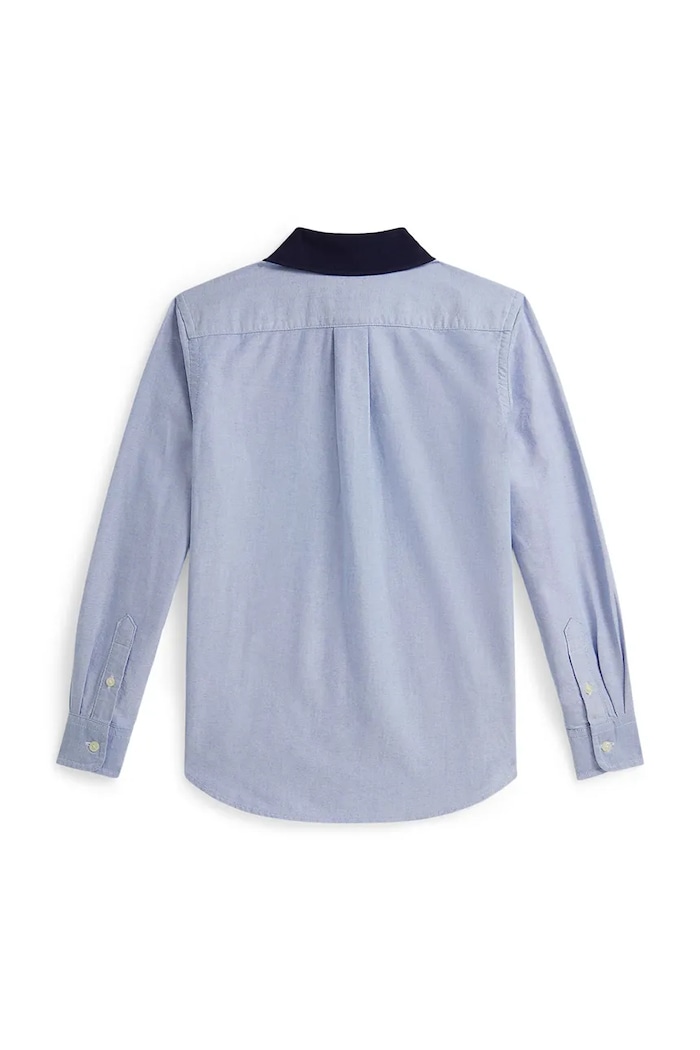 Dětská bavlněná košile Polo Ralph Lauren 323A96286001 modrá SS26