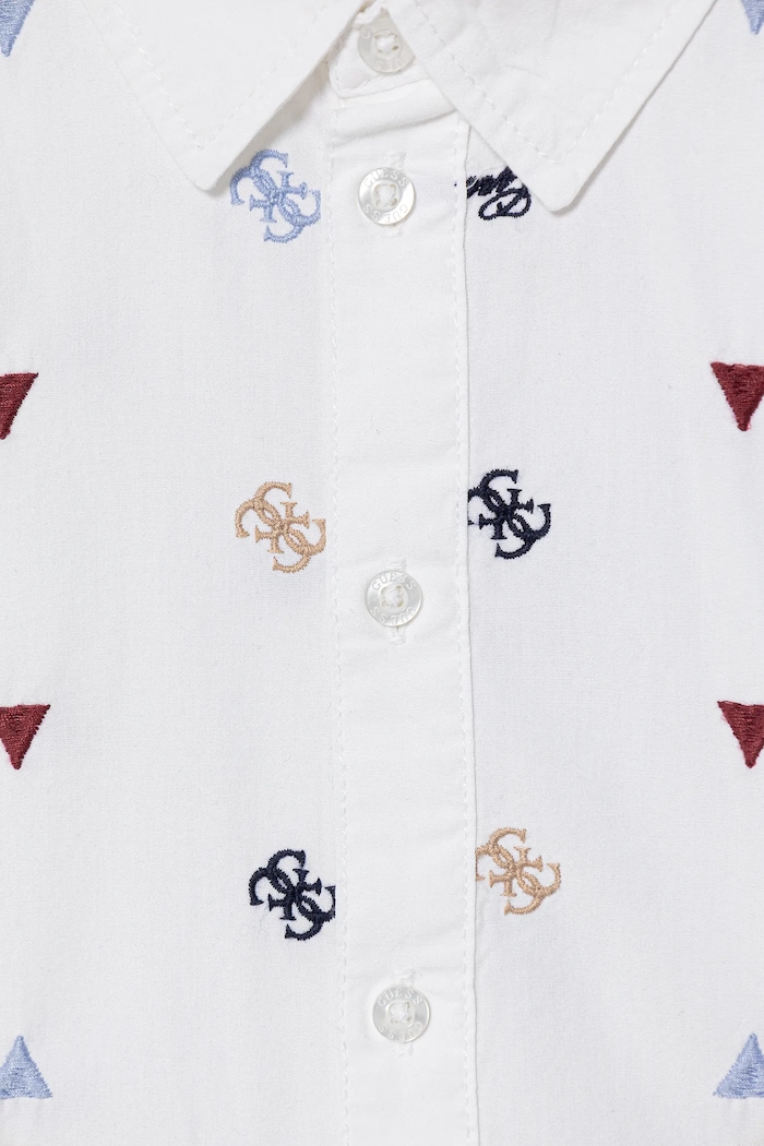 Fiú Guess gyerek ing pamutból N6RH03.WBHQ1.PPY2 fehér