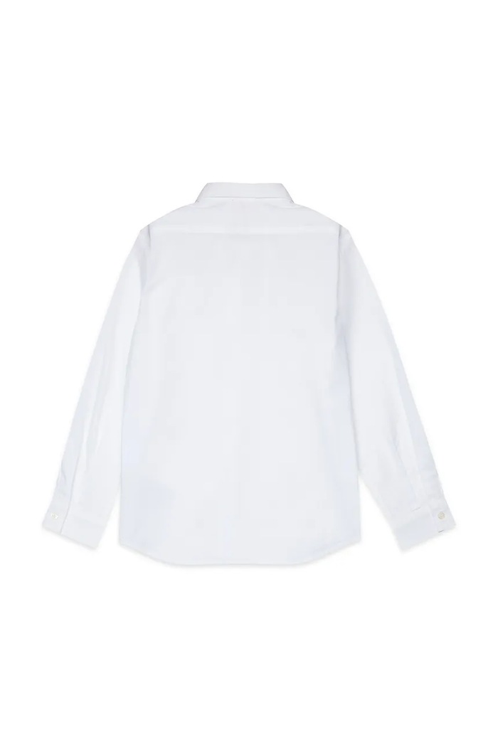 Detská bavlnená košeľa Diesel CSTANLEY SHIRT J02472.KXBA8 biela SS26