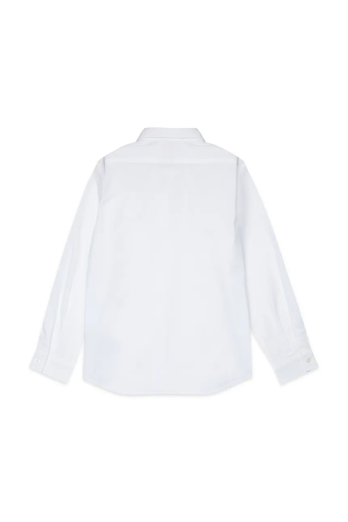 Detská bavlnená košeľa Diesel CSTANLEY SHIRT J02472.KXBA8 biela SS26