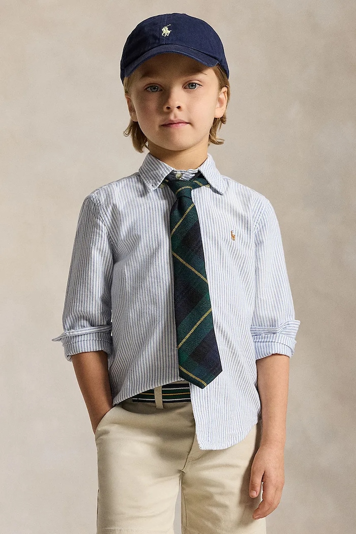Polo Ralph Lauren gyerek ing pamutból pamut kék 322677177001