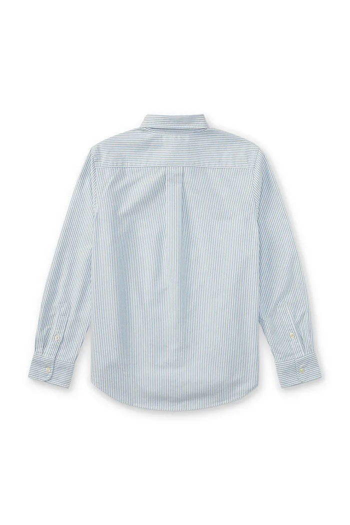 Băieți Polo Ralph Lauren cămașă de bumbac pentru copii 323677177001 albastru