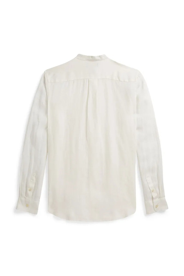 Polo Ralph Lauren detská ľanová košeľa 323964592501 biela SS26