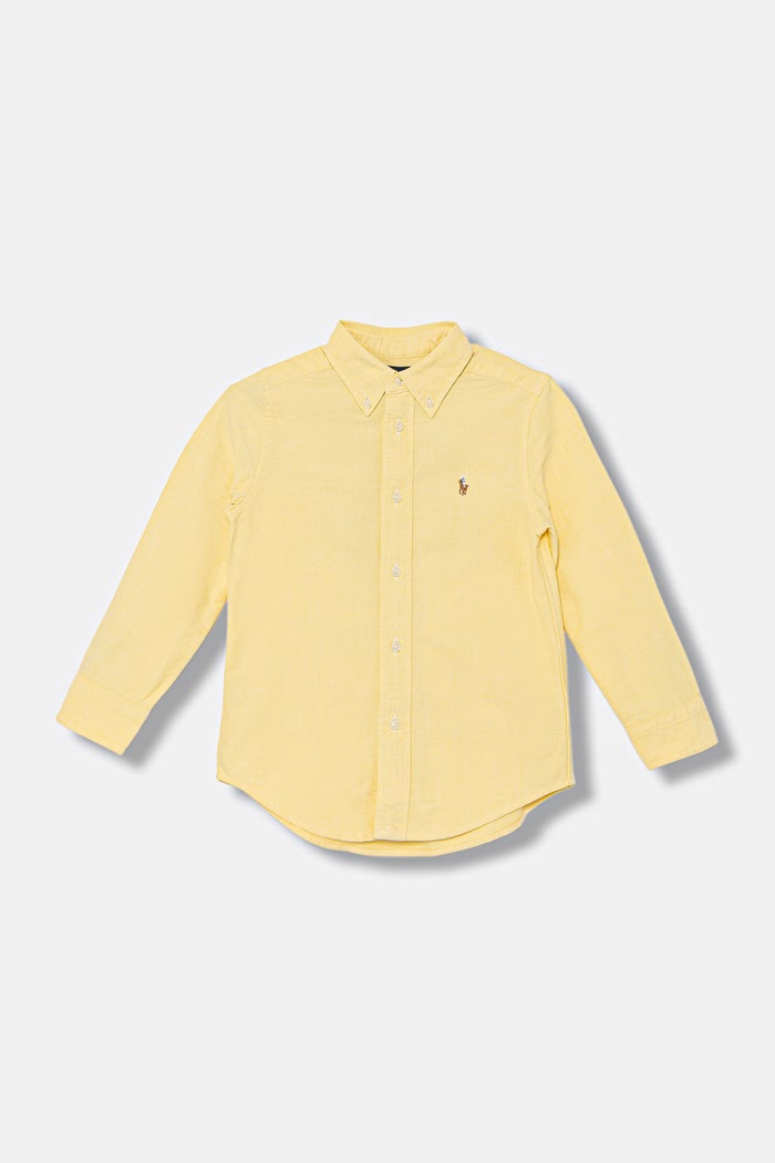 Detská košeľa Polo Ralph Lauren bavlna žltá 322A12748002