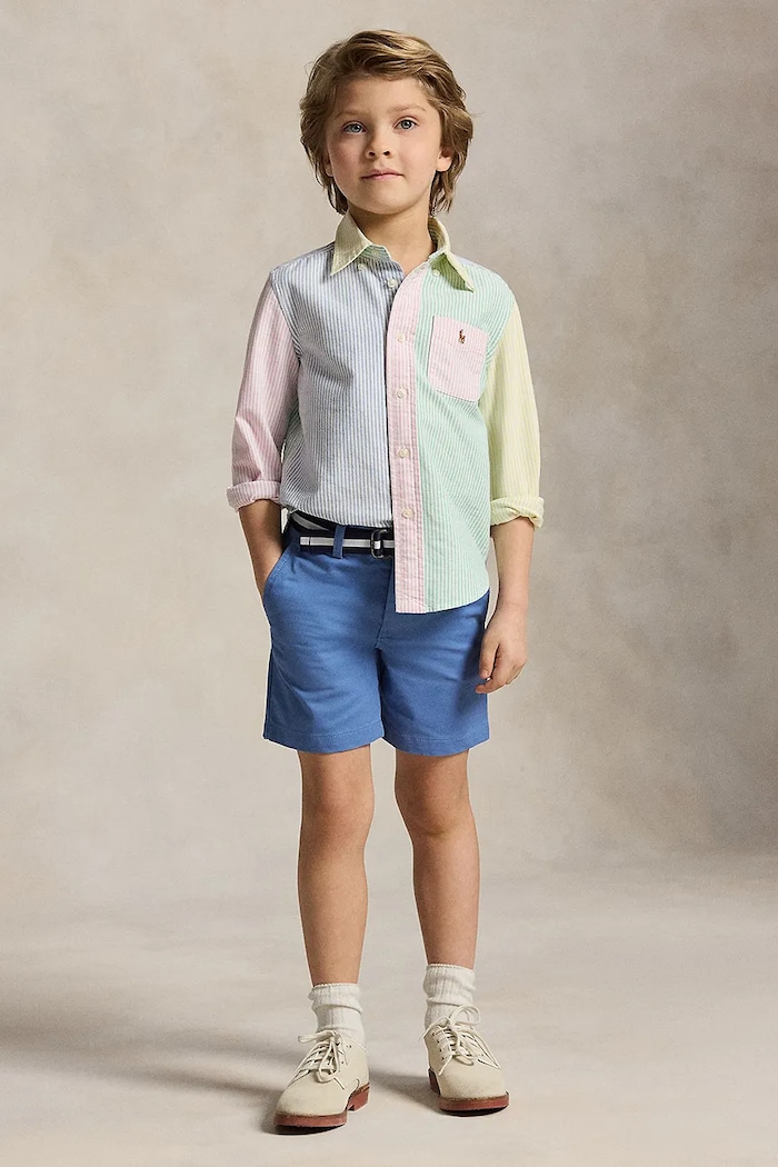 Detská bavlnená košeľa Polo Ralph Lauren viacfarebná 322B13800001
