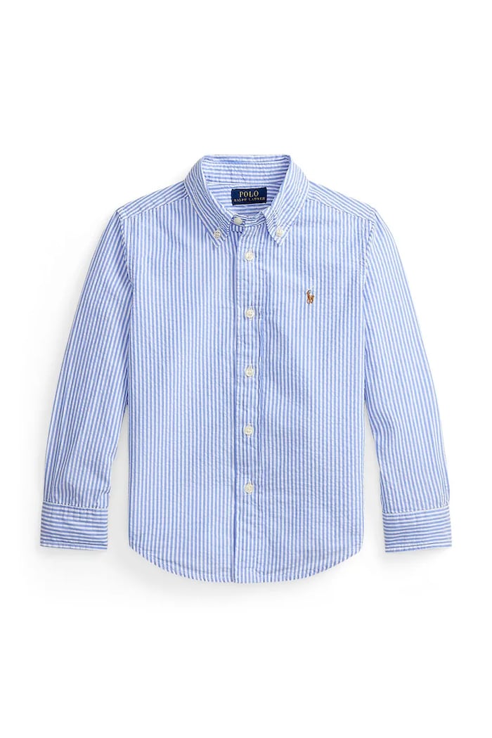 Polo Ralph Lauren košeľa oxford detská bavlnená modrá 322B23251001