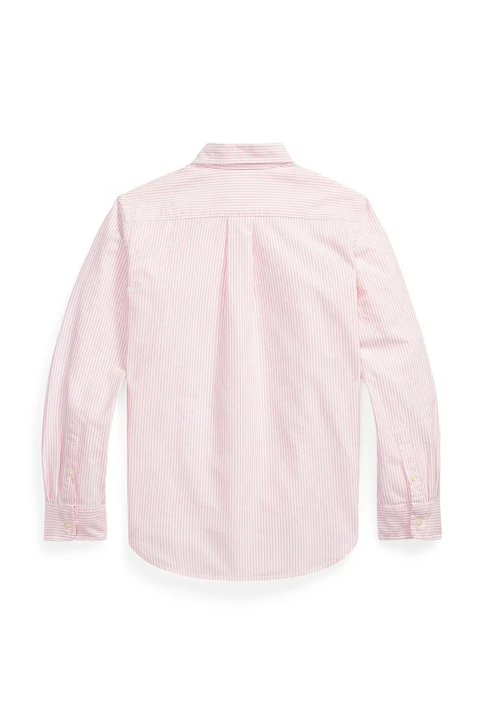 Detská bavlnená košeľa Polo Ralph Lauren 323A12752002 ružová SS26