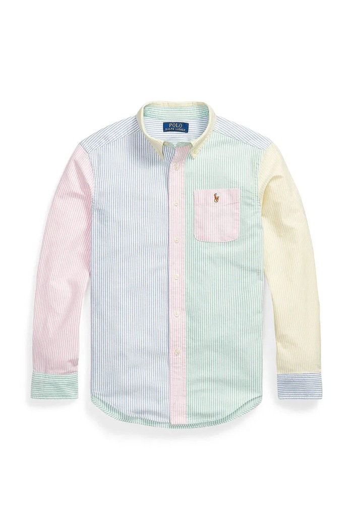 Detská bavlnená košeľa Polo Ralph Lauren bavlna viacfarebná 323B13800001