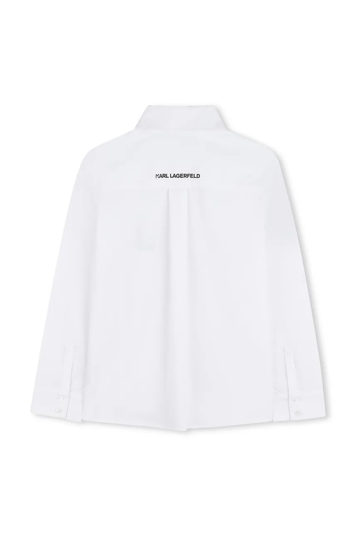 Karl Lagerfeld gyerek ing pamutból Z31080.86.108 fehér SS26