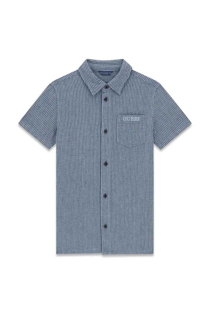 Guess košeľa detská bavlnená L6GH03.WN400.PPY2.M tmavomodrá SS26