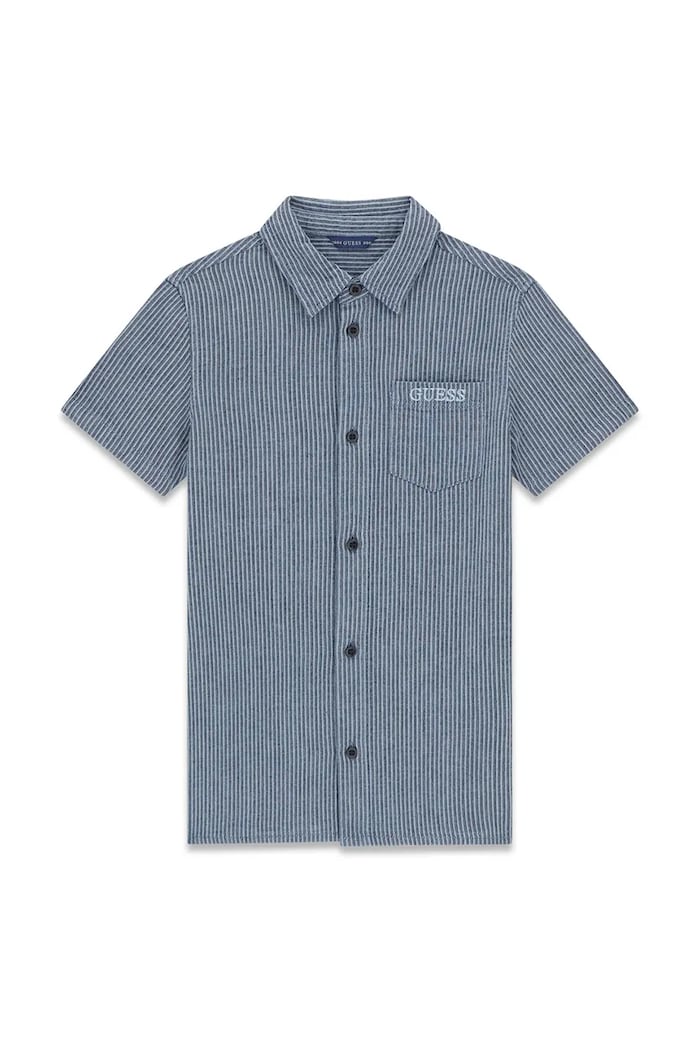Guess košeľa detská bavlnená L6GH03.WN400.PPY2.M tmavomodrá SS26