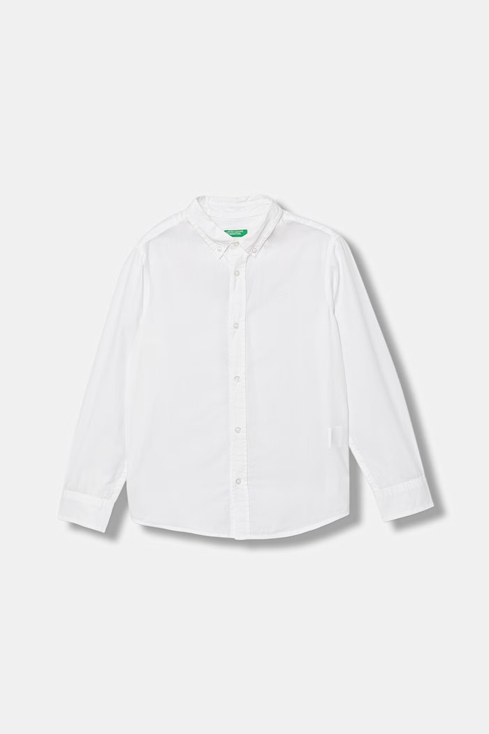 United Colors of Benetton koszula dziecięca bawełniana biały 54AZCQ00R.G.Riproposto
