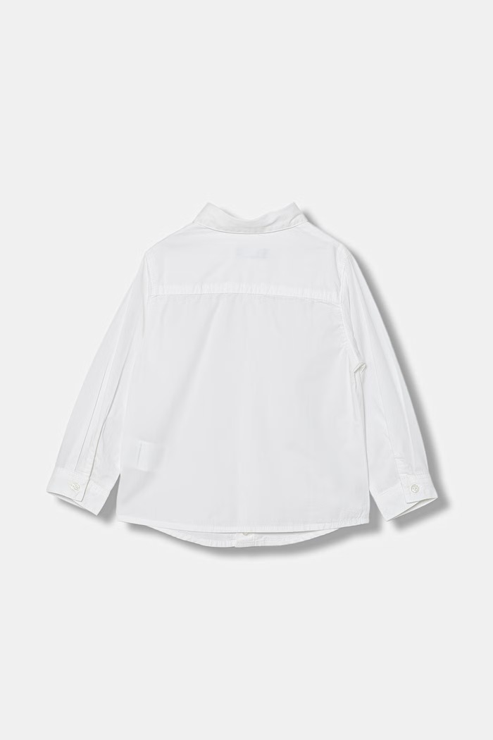 United Colors of Benetton koszula dziecięca bawełniana 54AZGQ00J.P.Riproposto biały SS26