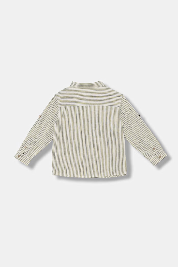 United Colors of Benetton cămașă pentru copii, cu in 58DNGQ036.P.Stagionale verde SS26