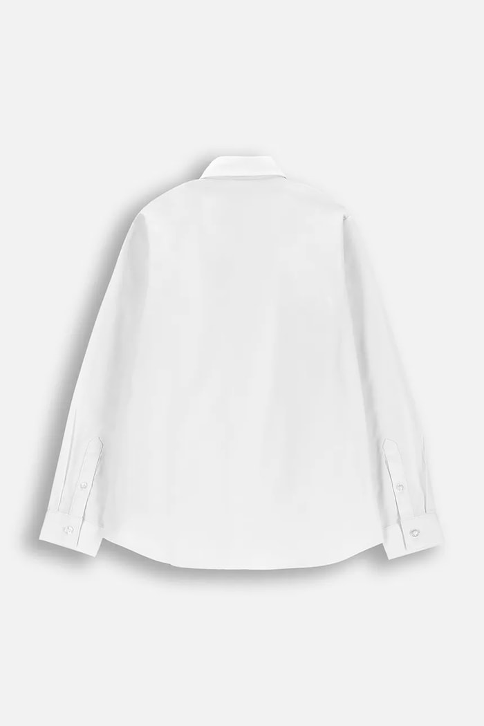 Coccodrillo cămașă pentru copii, cu bumbac WC6136104EJB alb SS26