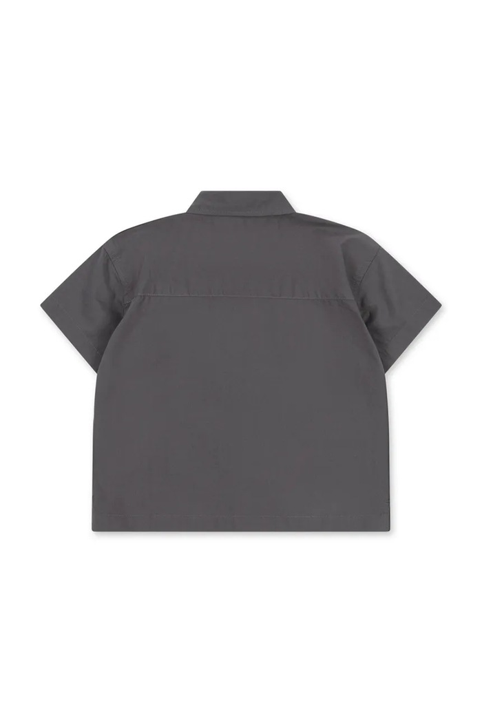 Băieți Konges Sløjd cămașă copii de bumbac HARVEY SS SHIRT GOTS KS105448.PPY2 gri