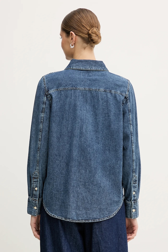 Ρούχα Τζιν πουκάμισο Calvin Klein Jeans LV047E742G μπλε