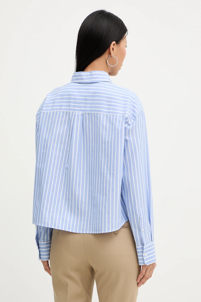 Oblečenie Bavlnená košeľa Weekend Max Mara CARTONE 2615111061600 modrá