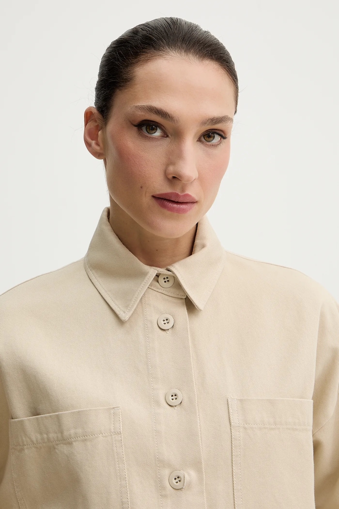 Pamučna košulja Weekend Max Mara RADENTE 2615111081600 bež