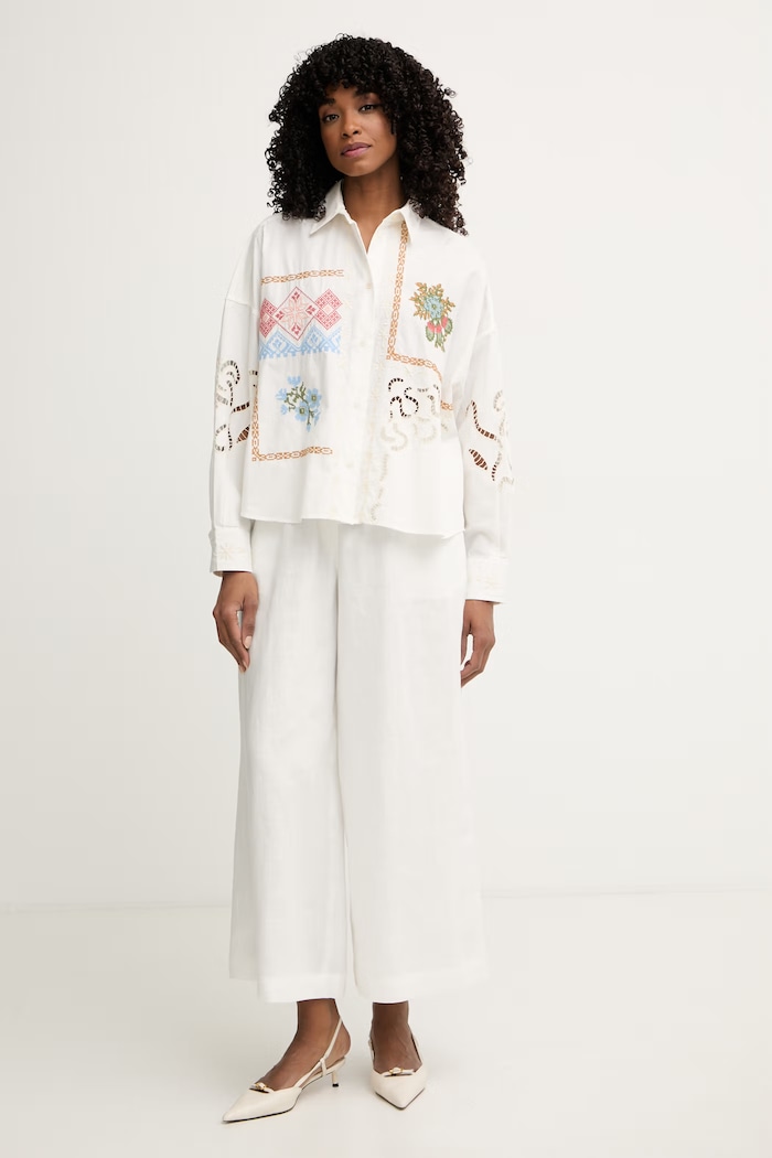 Weekend Max Mara košeľa dámska bavlnená FONTE 2615111022600 biela SS26