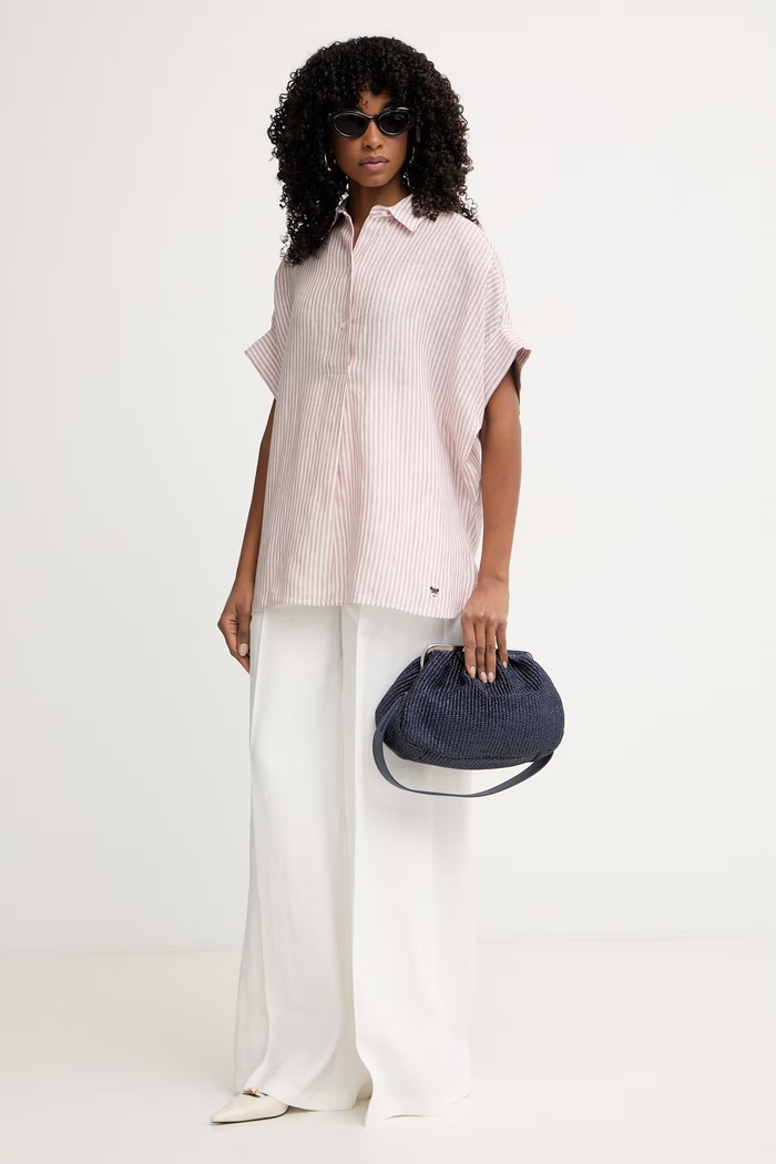 Weekend Max Mara риза дамска ленена VERVE 2615111122600 розов SS26