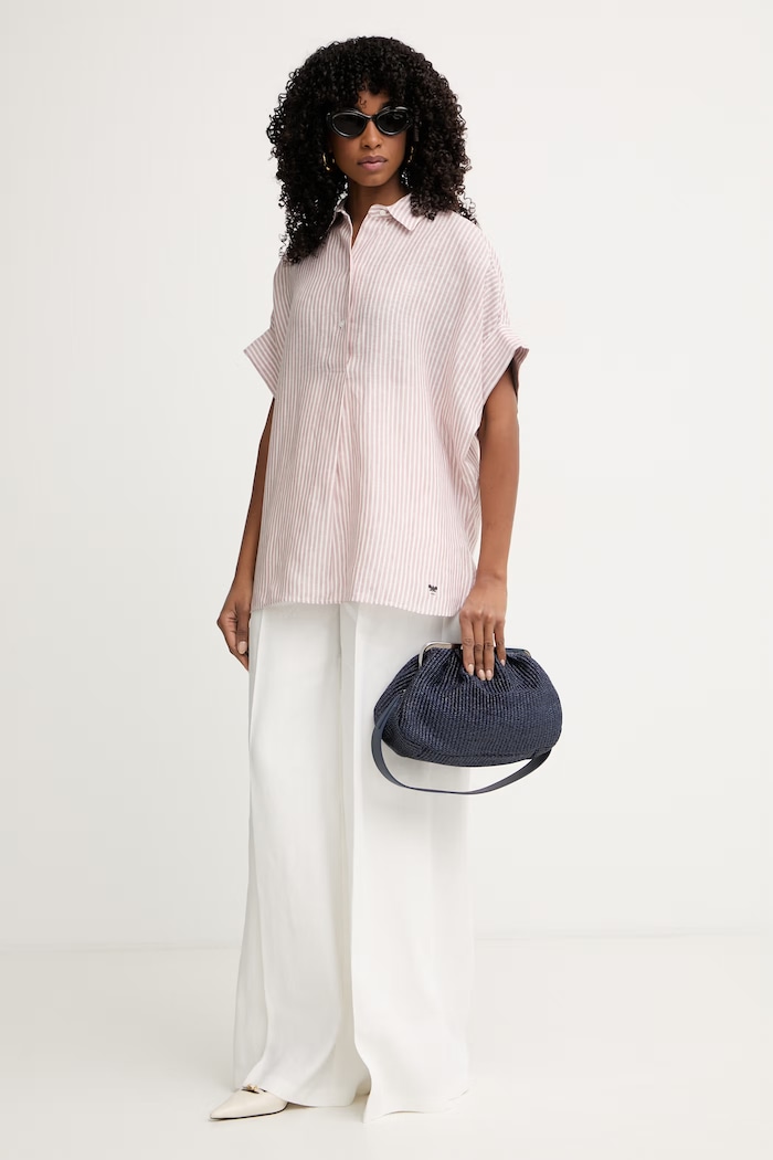 Weekend Max Mara риза дамска ленена VERVE 2615111122600 розов SS26