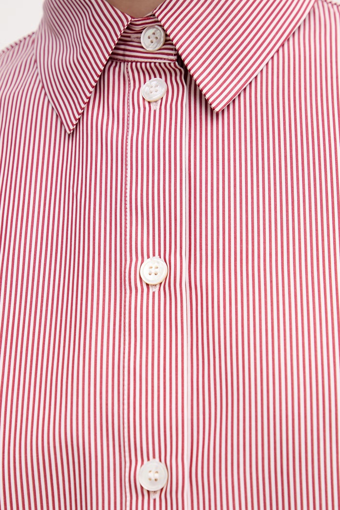 Bavlnená košeľa MM by Max Mara PANFILO 2616111027600 burgundské